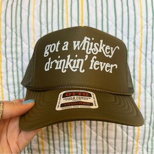 Got a whiskey drinkin fever country trucker hat